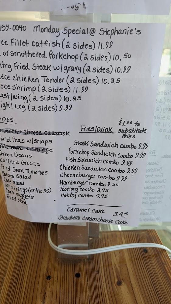 Stephanie's Menu image 1