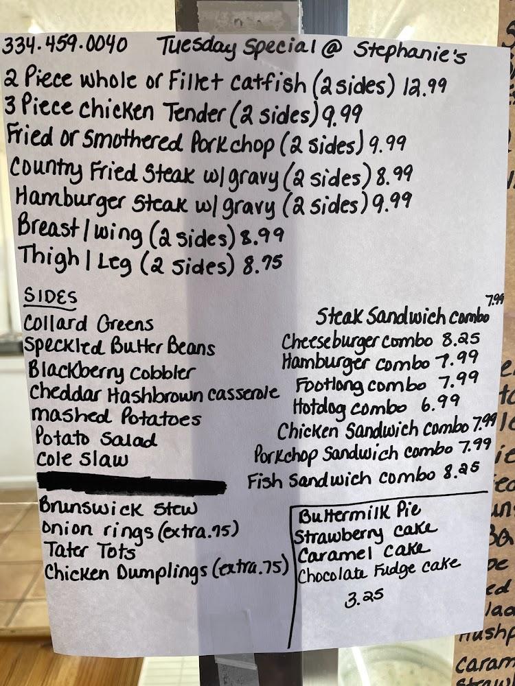 Stephanie's Menu image 3